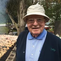<p>St. Paul&#x27;s Chef Bill Kirchner at the annual chicken BBQ.</p>