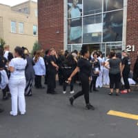 <p>People were evacuated from Parisian Beauty Academy in Hackensack.</p>