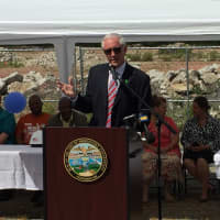<p>Mayor Bill Finch attends the groundbreaking of a new high school to replace Harding High School Friday.</p>