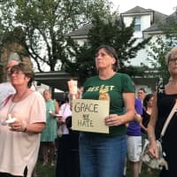 <p>The vigil was held on the lawn of Emmanuel Baptist Church in Ridgewood.</p>