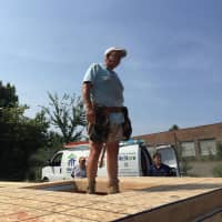 <p>Habitat for Humanity of Coastal Fairfield County and volunteers prepare for a wall raising for Bridgeport&#x27;s Pope Francis House on Wednesday.</p>