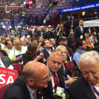 <p>Delegates at the Republican Convention in Cleveland.</p>