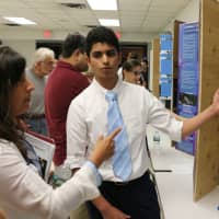 <p>Students scientists from Lakeland and Walter Panas high school recently presented their work during a Science Research Symposium.</p>
