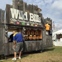 <p>A man lines up at Wild Bill&#x27;s at the Oyster Festival Saturday.</p>