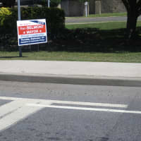 <p>Re-Elect Ron Belmont campaign signs have popped throughout the town of Harrison. The first-term mayor/supervisor is being challenged in Thursday&#x27;s Republican Party primary by Phil Marraccini, an attorney who held the elective office from 1994-97. </p>