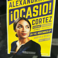 <p>Fresh, new campaign signs popped up in New York City for Alexandria Ocasio-Cortez, 29, the youngest woman ever elected to Congress.</p>