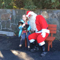 <p>Mike Risko Music and the Ossining Chamber of Commerce invited Santa to visit for a photo opportunity with children and pets on Sunday.</p>