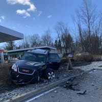 <p>A major Clarkstown roadway is closed following a single-vehicle crash.</p>