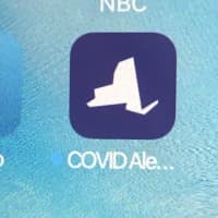 <p>The COVID Alert NY app works in NY, NJ, CT and two others states.</p>