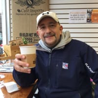 <p>Vito Quattrocchi enjoys a fresh cup of joe at Rutherford&#x27;s Ara Coffee.</p>