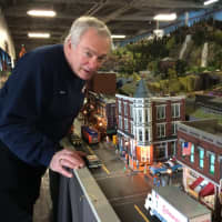 <p>Bob Iuliucci oversees the model train running at the New Jersey Hi-Railers club in Paterson. </p>