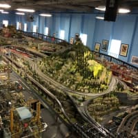<p>A model train layout spans 185 feet across the New Jersey Hi-Railers&#x27; building in Paterson. </p>