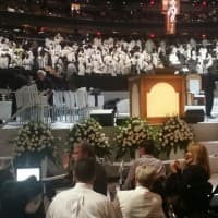 <p>The wooden pulpit and altar used by Pope Francis during the Sept. 25 Mass at Madison Square Garden were constructed by three teenagers from Lincoln Hall Boys&#x27; Haven in Somers.</p>
