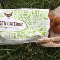<p>Ketchup or honey mustard? Garden Catering&#x27;s signature Potato Balls are a popular food item at the Greenwich Town Party.</p>