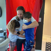 <p>Saracino greeted by his kids the moment he came out of self-quarantine Friday, April 3.</p>
