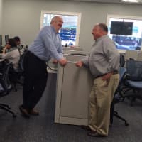 <p>Coldwell Banker Real Estate sales associates work at the newly-renovated office in White Plains.</p>