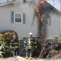 <p>Firefighters made quick work of a fire on the outside of a Mahopac Falls home.</p>