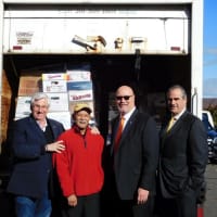 <p>From left: Mahwah Mayor Bill Laforet, Mahwah CFA Director Jim James, Prominent Properties of Southeyby&#x27;s Saddle River Regional Vice President Dan Wexildorfer and PPS-SR CEO Charles Oppler.</p>