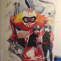 <p>A token of appreciation from the Russian bobsled team.</p>