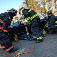 <p>Westport Fire and EMS personnel did some training Wednesday morning.</p>