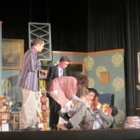 <p>A scuffle breaks out in one scene of &quot;You Can&#x27;t Take It With You,&quot; performed this past weekend at Port Chester High School.</p>