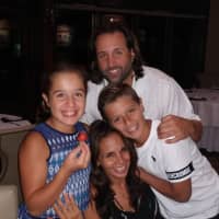 <p>Billy Saracino, 47, with his wife Monica and kids, Alexa and William.</p>
