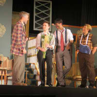 <p>Actors taking a bow after &quot;You Can&#x27;t Take It With You&quot; at Port Chester High School.</p>