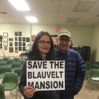 <p>Activists showed up at the town council meeting in Oradell on 12/15 to protest the potential demolition of the Atwood-Blauvelt Mansion.</p>