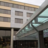 <p>Soosh is located in the building that houses the Crowne Plaza and Holiday Inn Express hotels. </p>
