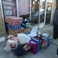 <p>Gifts from the East Rutherford community and Westwood mom Annie Steinberg.</p>