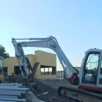 <p>The Popeyes Louisiana Chicken is going up fast on Newtown Road in Danbury.</p>