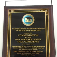 <p>The Heritage Award was given to the NY/NJ Trail Conference at Thursday night&#x27;s town council meeting.</p>