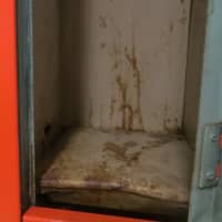 <p>Students complain that the gym lockers are rusted and too small for their backpacks.</p>