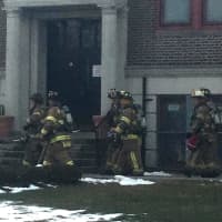 <p>Firefighters at CPHS.</p>