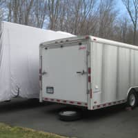 <p>Trailers at the Briarcliff Fire Department for Woody Allen&#x27;s Amazon TV show.</p>