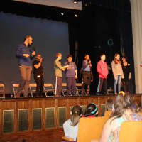 <p>Students performing with &quot;The Swingles.&quot;</p>