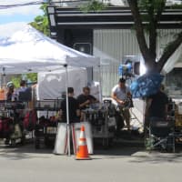 <p>Crews on Main Street in Dobbs Ferry filming &quot;The Affair.&quot; </p>