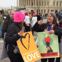 <p>Those who gathered in the nation&#x27;s capital captured the moments with cell-phone photos.</p>