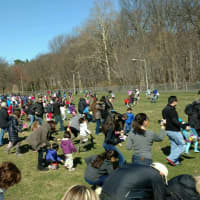 <p>Hundreds of Paramus residents turned out for the annual Easter egg hunt.</p>