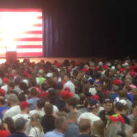 <p>An eager crowd has gathered at the Mid-Hudson Civic Center for Donald Trump&#x27;s rally, which is scheduled to begin at 3 p.m. Sunday.</p>