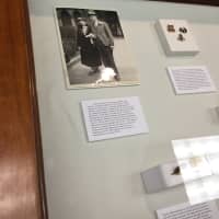 <p>Town Historian Dan Cruson presented highlights from the Zilinek donation of Adams Family memorabilia to the Newtown community Monday evening.</p>