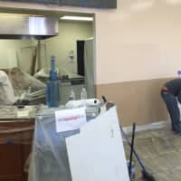 <p>Work being done at the proposed new Callahan&#x27;s location in Fort Lee.</p>
