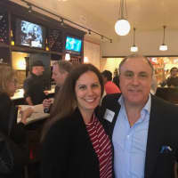 <p>Christina Rae, president of Buzz Creators Inc., with Jonathan Otto, owner of The Rex pizza &amp; lobster restaurant which recently opened along Route 100 (247 N. Central Ave.) in Hartsdale.</p>