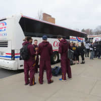 <p>The Iona men&#x27;s basketball team geared up to take off to Denver for the NCAA Championship tournament.</p>