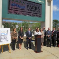 <p>The Westchester Parks Foundation revealing its new name and logo.</p>