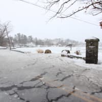 <p>Tide Mill on Kirby Lane in Rye was one of the locations flooded in the aftermath of Tuesday&#x27;s snowstorm.</p>
