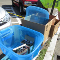 <p>Several boxes of photos were salvaged from the New Rochelle home.</p>