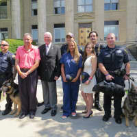 <p>The New Rochelle Police Department&#x27;s K-9 Unit got three new bulletproof vests for the dogs to wear when they are in the field.</p>