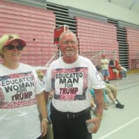<p>Barb and Dick Ruout, former Farifeld residents. She taught middle school for 30 years in Fairfield. They support Donald Trump because of Supreme Court justices and they support the NRA.</p>