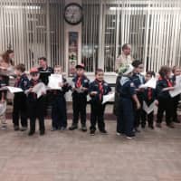 <p>Cub Scout pack 222 spreads Christmas cheer.</p>